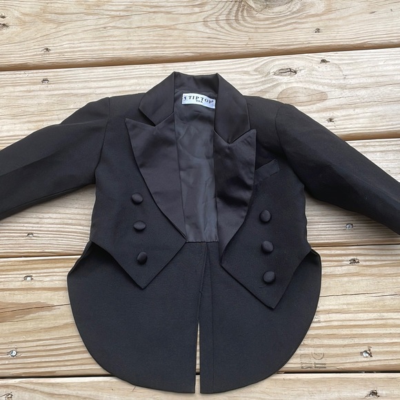 Tip Top Jackets & Coats Kids Tuxedo Jacket Black Tuxedo Jacket W